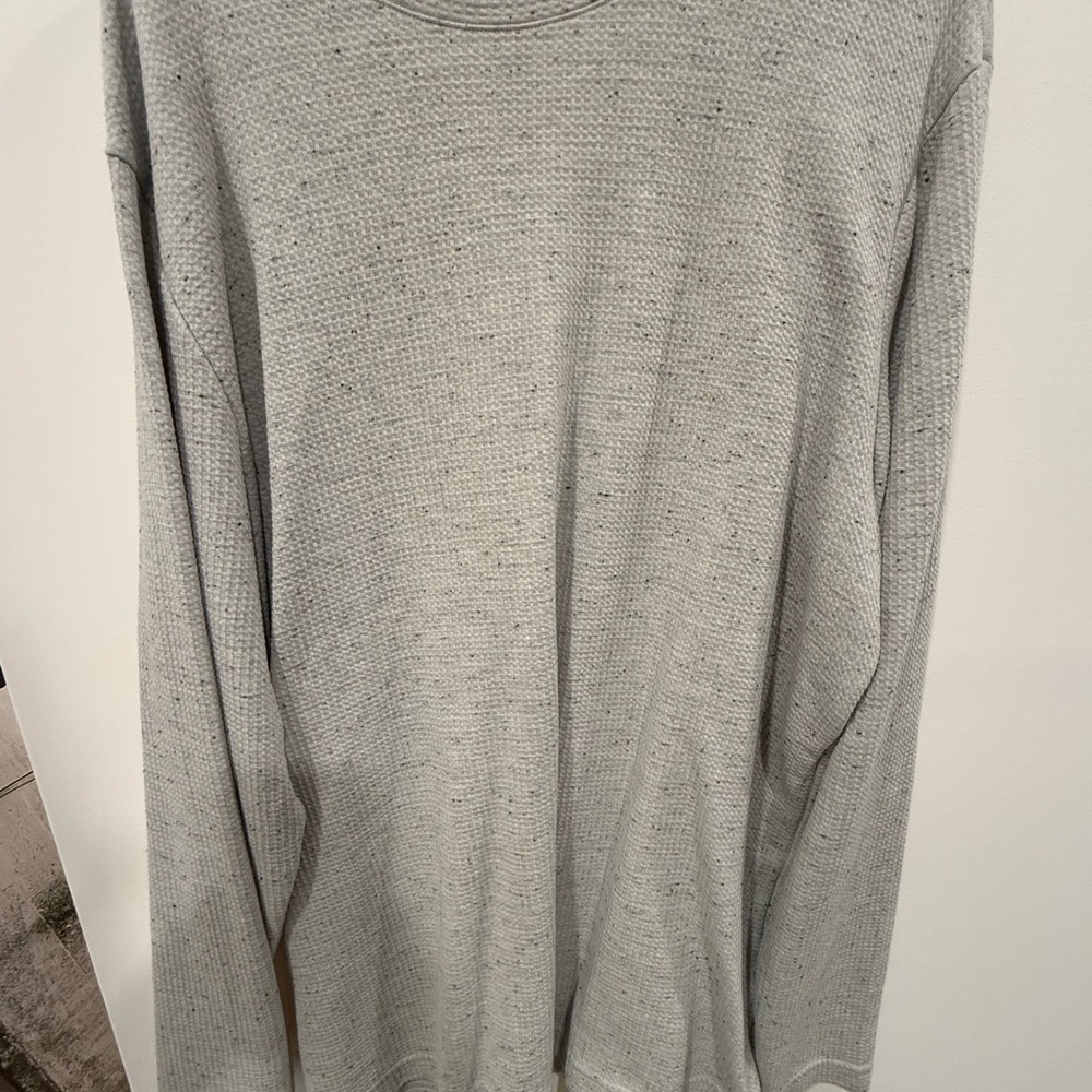 Gray Long Sleeve Knit Sweater